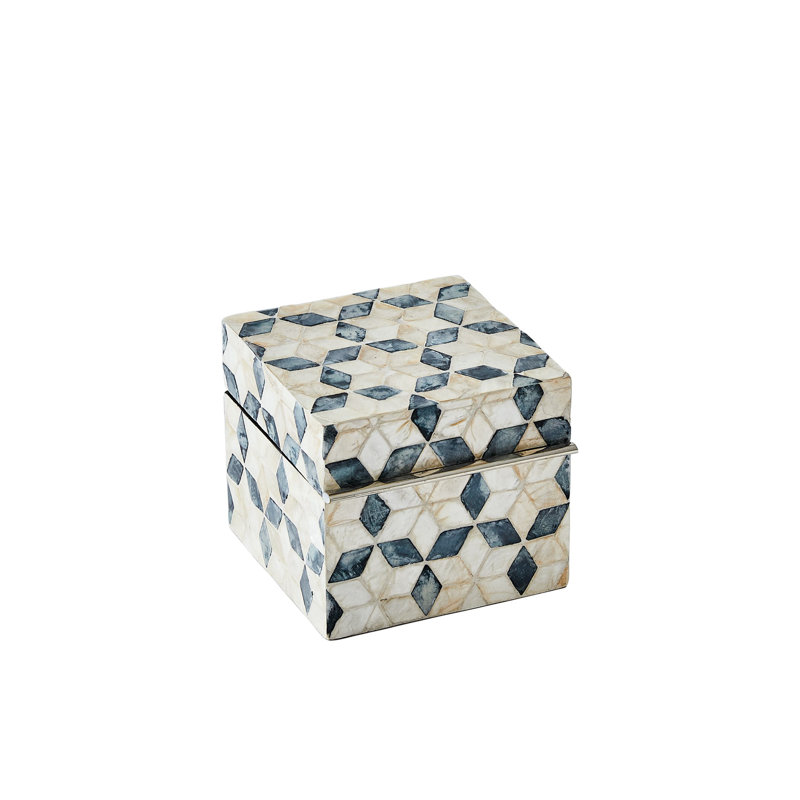 Handmade Decorative Box, 4.5" H x 5" W x 5.25" D