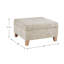 Grand repose-pieds avec rangement HomePop Camden