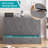 Queen Convertible Murphy Cabinet Bed With USB Station, Storage Drawers & Mattress-936695192