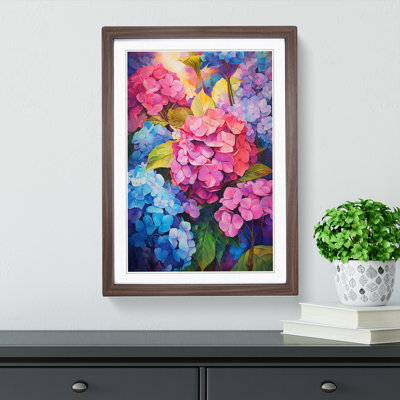 Hydrangea Expressionism - Framed Print