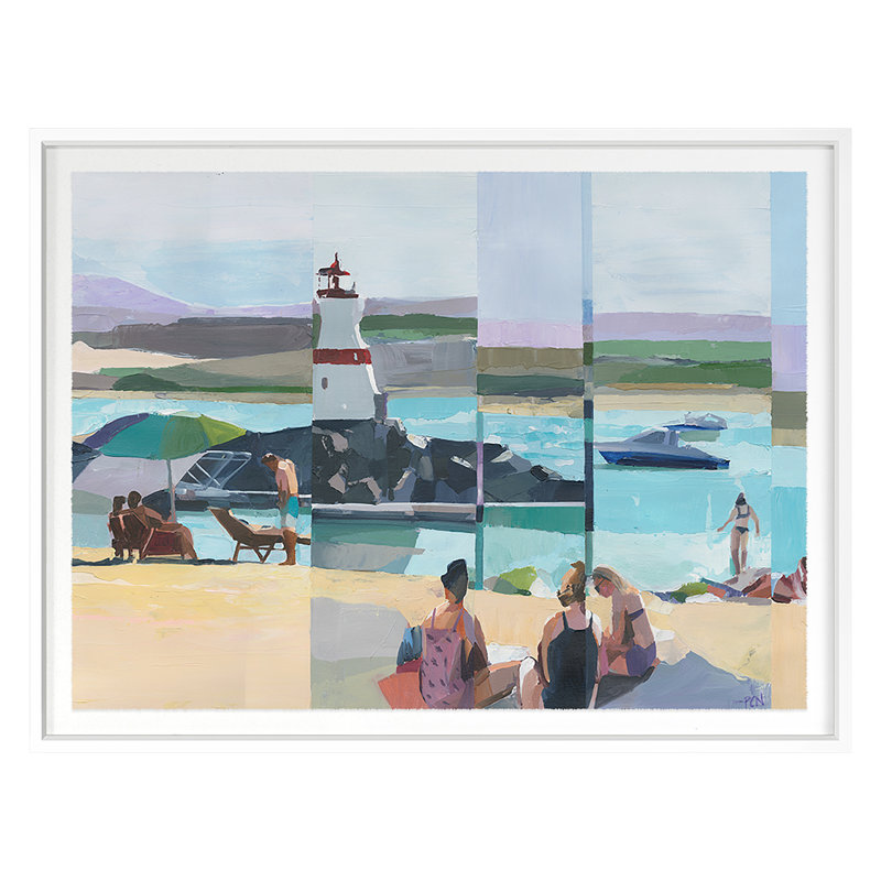 Summer Daze " Summer Daze 2 " by PC Ngo, White, 38" H x 50" W