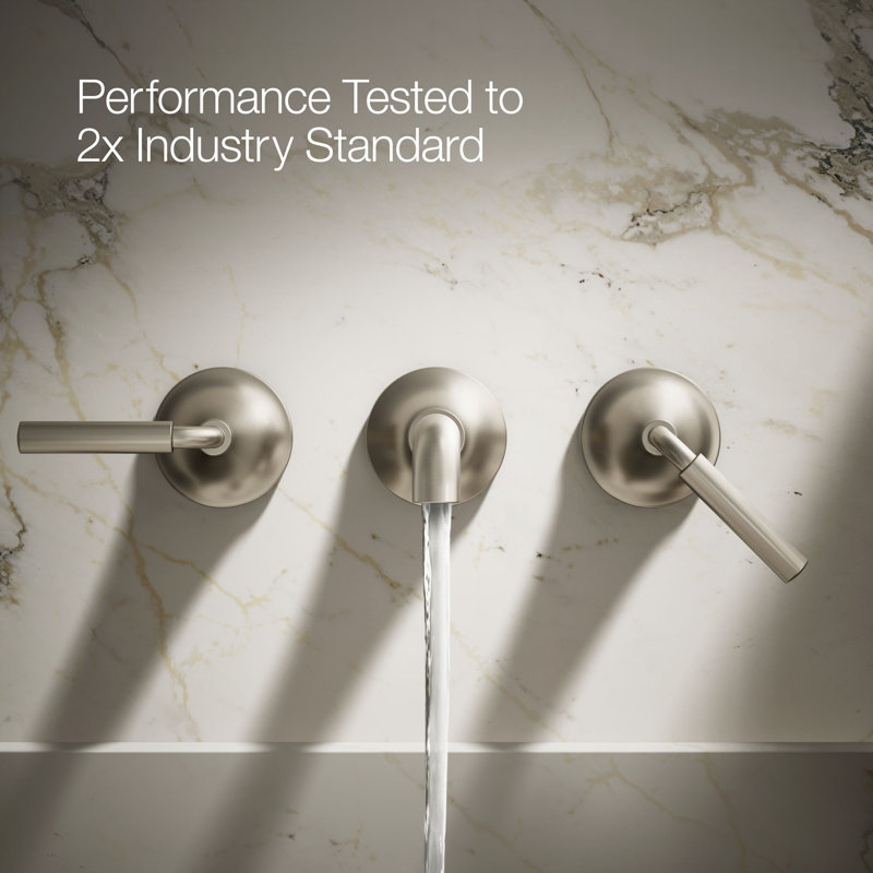 Tone Wall-Mount Bathroom Sink Faucet Trim, Vibrant Brushed Nickel