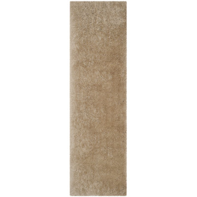 Etelvina Shag Hand Tufted Performance Solid Color Rug