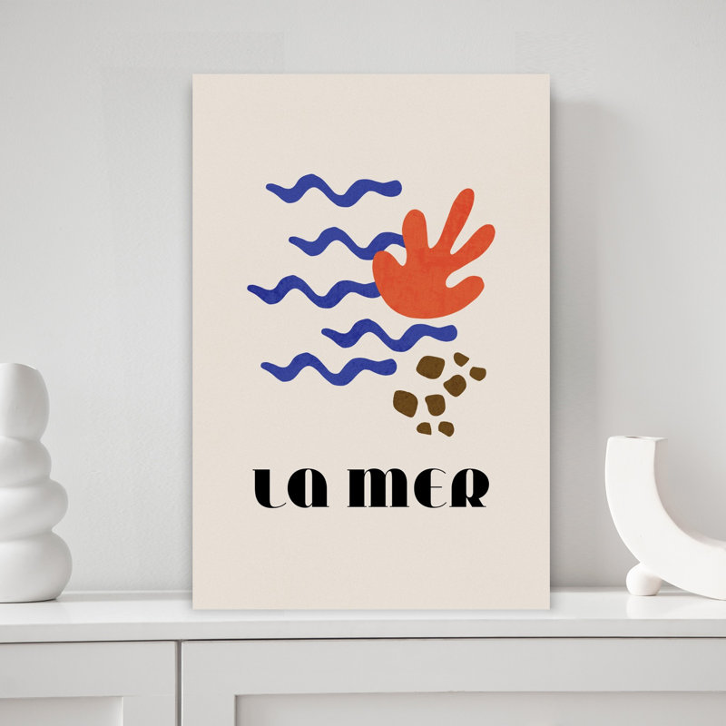 La Mer Marine Abstract - Print, 45.72 cm H x 30.48 cm W