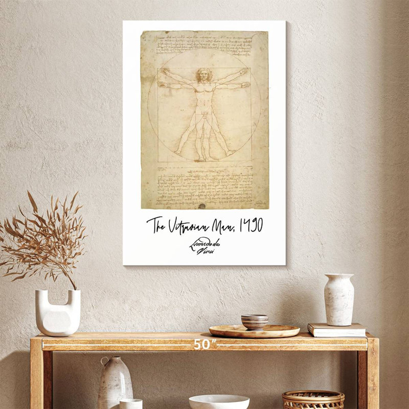 Affiche de Vitruvian Man Da Vince, 39" H x 26" W