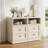 Modern Nightstand With Door & Open Shelf，Set of 2-1098060541