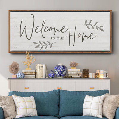 Welcome To Our Home - Toile encadrée