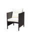 Chaises de salle à manger avec coussins Liberatore (coussin beige)