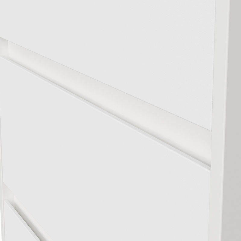 23.6“W Wood Nighstand With 3 Drawers, White