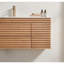 Meuble-lavabo mural simple 48 po avec lavabo en céramique