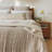 Gray Quilted Bedspread-118929440
