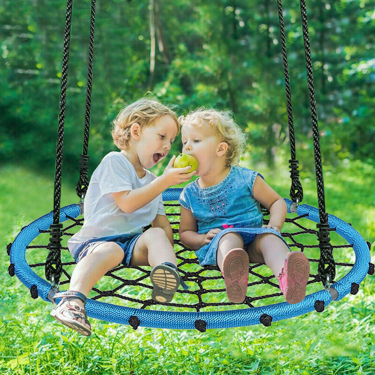 Rope for swing 2pcs Tree Swing Ropes Hammock Chair Straps Hanging Rope  Adjustable Nylon Rope