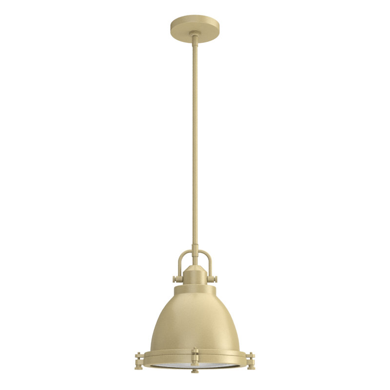 Bridgemoor 1 Light Dome Pendant, Modern Brass