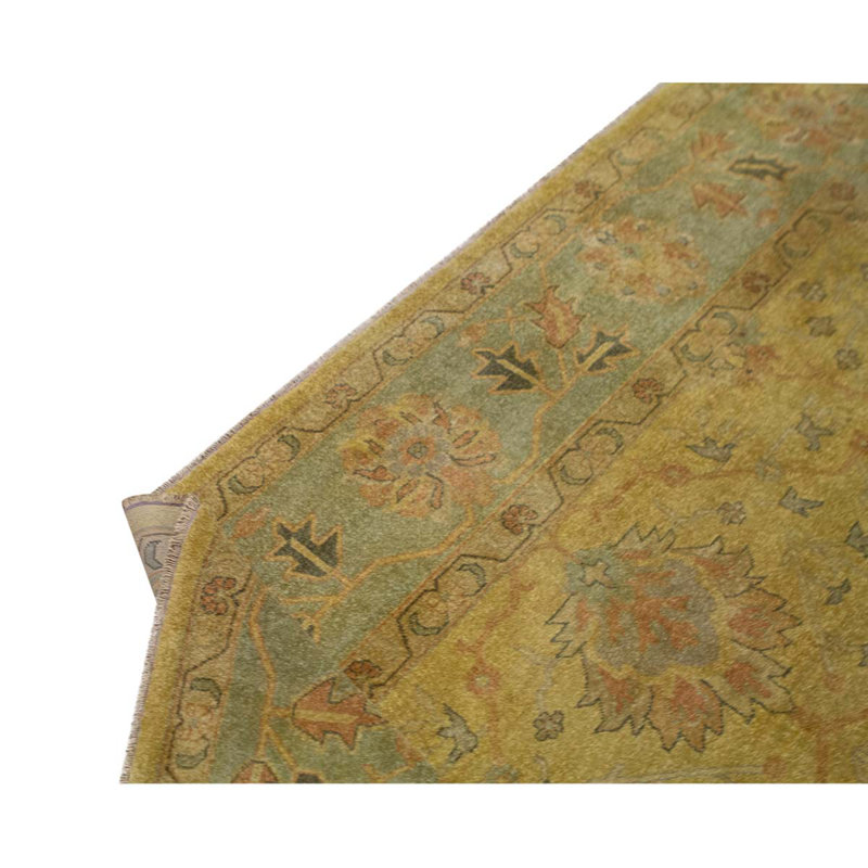 Wool Oriental Area Rug in Yellow