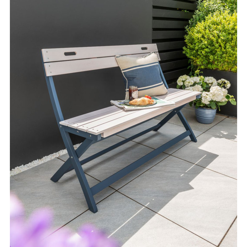 Marceline Solid Wood Eucalyptus Outdoor Bench