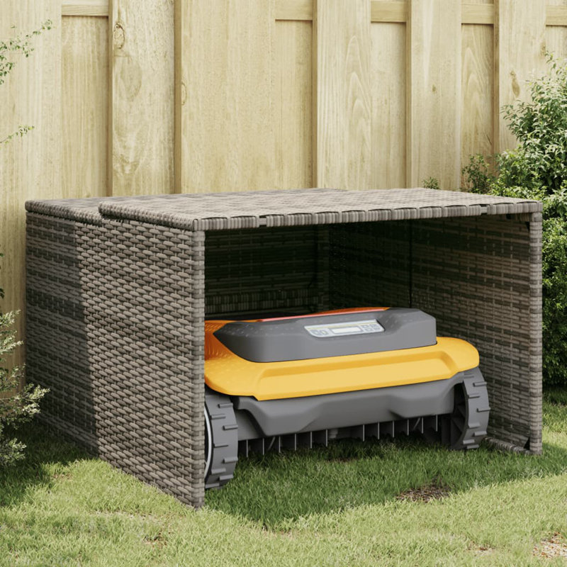 2.83 ft. W x 2.95 ft. D Wicker Tool Shed, Gray