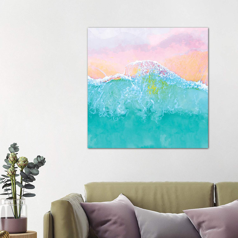 The Sea - Wrapped Canvas Print, 93.98cm H x 93.98cm W x 3.81cm D