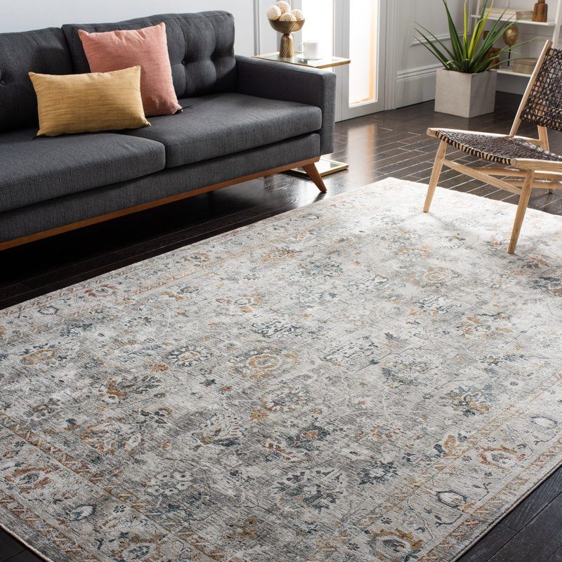 Tapis ivoire / gris clair Dream 727, Rectangle de 5 pi x 8 pi