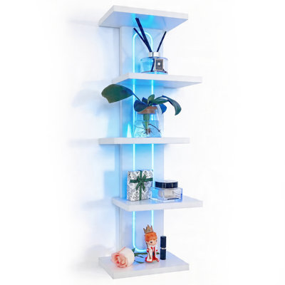 5-tier Rgb Floating Wall Shelf