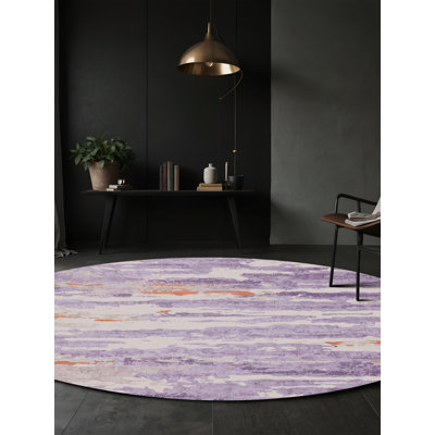 Tapis rose soyeux et moelleux