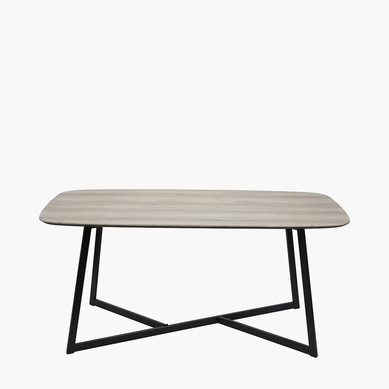 Metal Base Dining Table