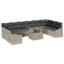 344cm Wide Patio Sofa with Cushions
