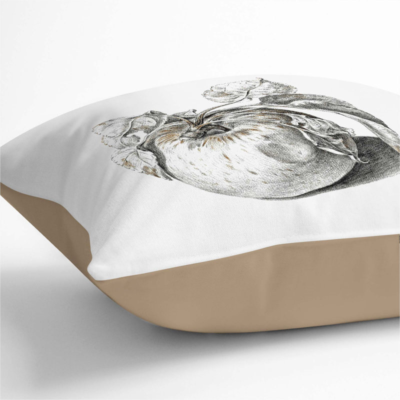 Square Cushion, 40cm H x 40cm W x 15cm D, Stone