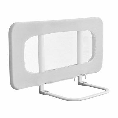 Barrière de lit pour tout-petit, barrière de lit pour enfant avec tuyau en fer renforcé et tissu Oxford, garde-corps latéral à hauteur réglable, barrière de sécurité portative pour lit de bébé, lit superposé, 31,5 x 26,38 po, 1 pièce