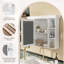 Armoire de rangement murale avec porte miroir-953202912