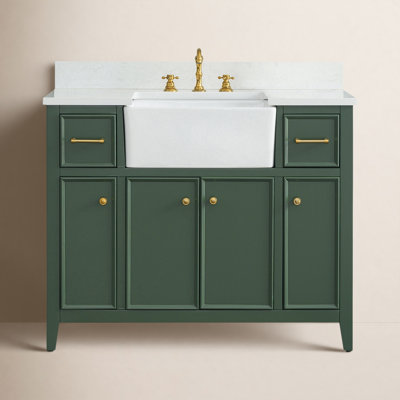 Aisa 42" Pine Single Bathroom Vanity