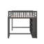 Lit mezzanine double avec tablettes-119971427