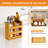 Bamboo Dish Drying Rack With Utensil Holder, 3 Tier Collapsible Dish Rack
