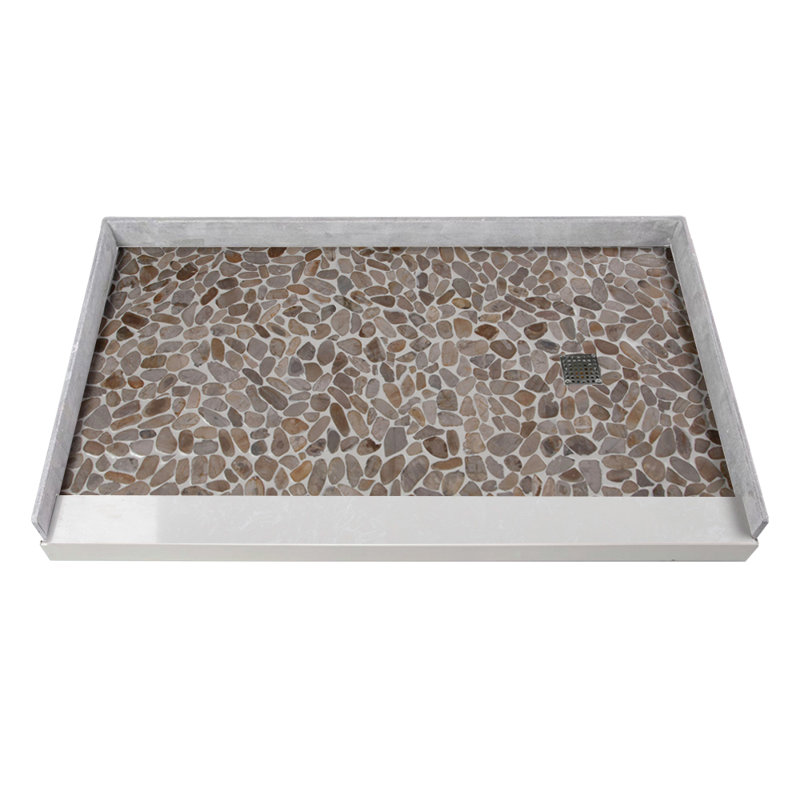 60'' W 36.25'' D Rectangular Single Shower Base, Right