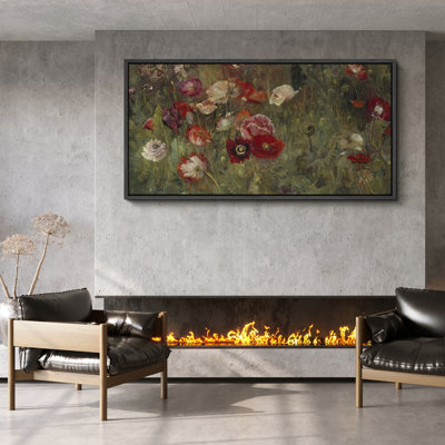 Champ de fleurs vibrantes, art moderne