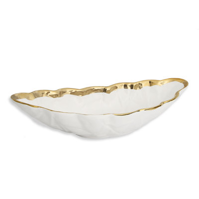 Bol décoratif en porcelaine blanc