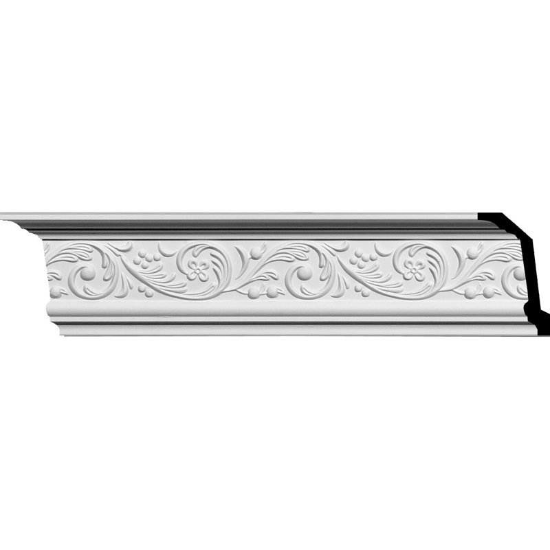4 3/8"H x 2 3/8"P x 5"F x 94 1/2"L Melchor Crown Moulding