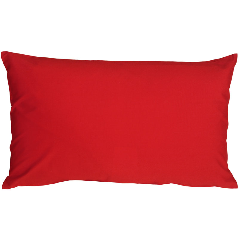 Caravan Lumbar Pillow, Red, 12" H x 19" W x 6" D
