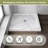 32 in. x 32 in. Corner Shower Pan Shower Base in Matte Marble Pattern, Anti-Slip Acrylic Shower Pan with Detachable Flanges, cUPC Certified