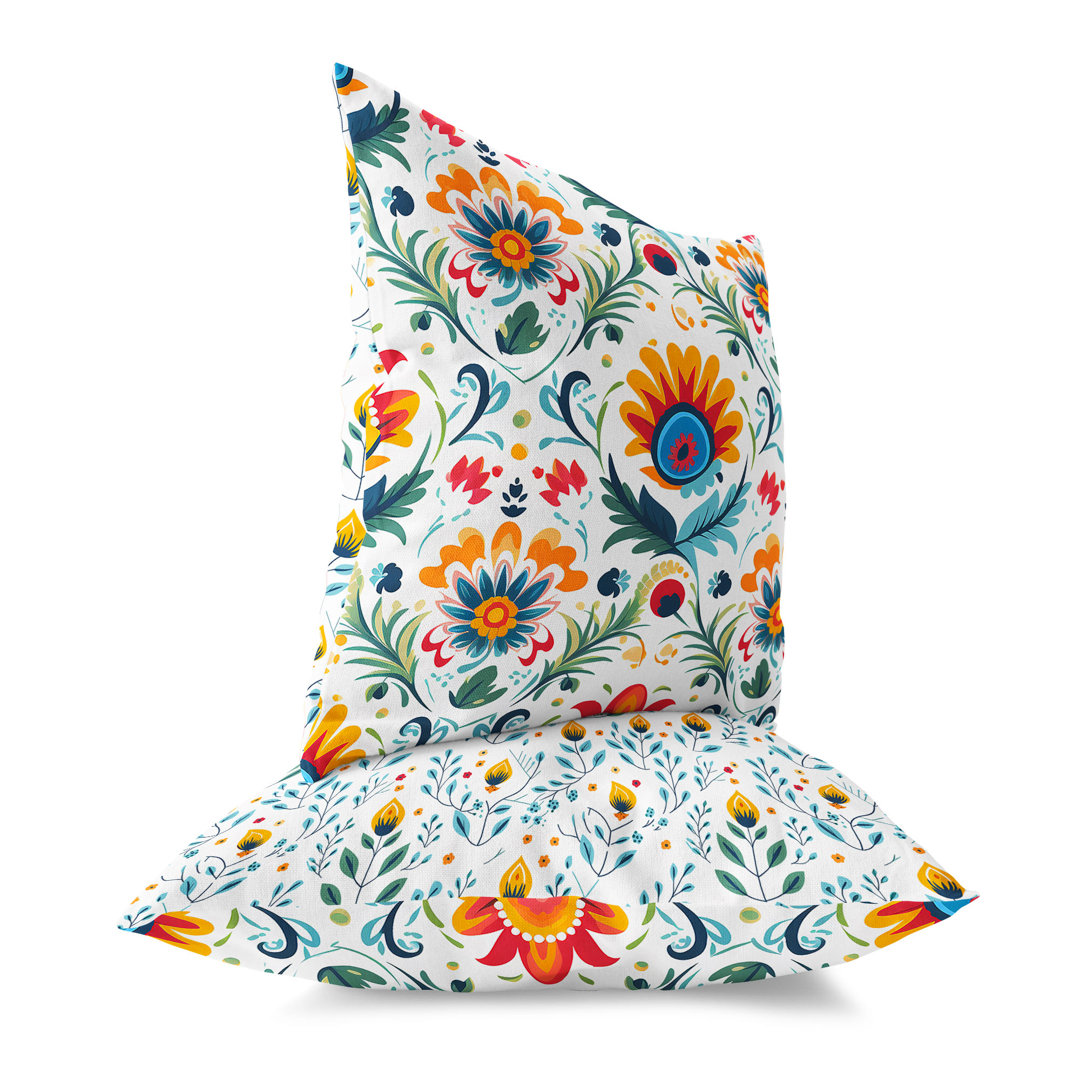 Wild Haven Herbs Floral Square Cushion With Filling