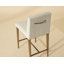 Wilbur Upholstered Stool with Metal Frame