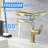 Brushed Gold Bathroom Faucet With 23.6 In Retractable Hose, 3.55 Lift Range And One - Touch Rinse Mode Spout 500000 Cycle Tested Ceramic Cartridge-121638733