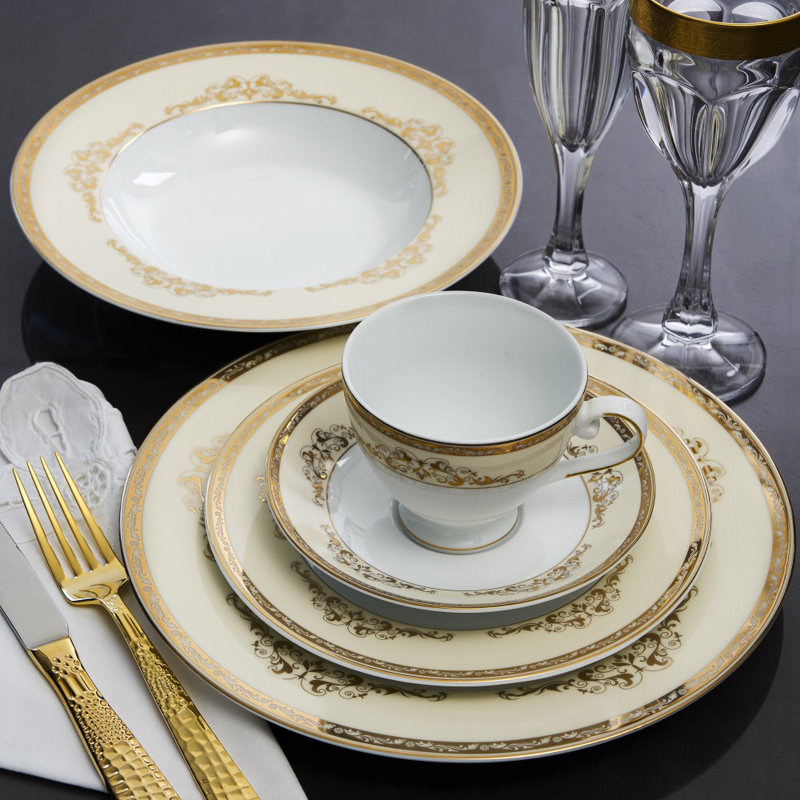 Gardella Bone China Dinnerware Set 2 Piece