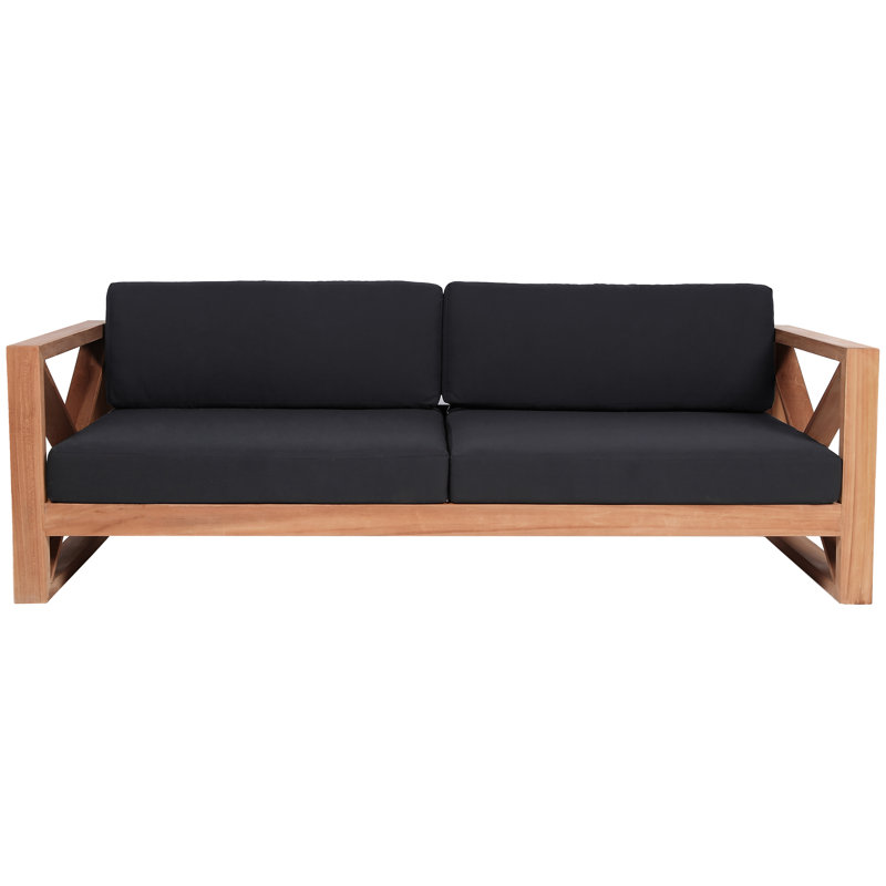 Anguilla Waterproof Fabric Outdoor Sofa, White, 3