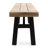 Weather- Wood Bench With Lovely Slat Panels And Durability Quality Weather Elegant