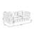Midna 65.9'' Reception Loveseat-2129821234