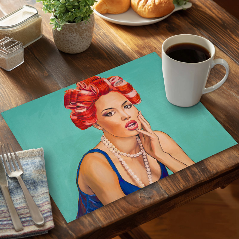 Napperon Pin Up Girl | Polyester décor à la maison