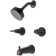 Central Brass 8997 Four Function Showerhead Two Handle Tub & Shower Set