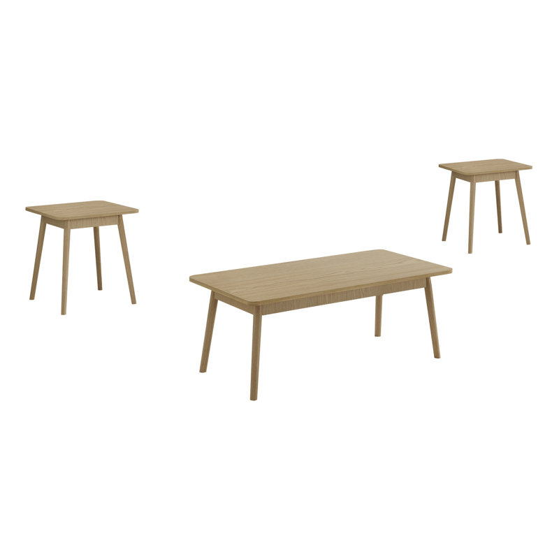 Ensemble de table (seulement avec table basse), Naturel, Naturel