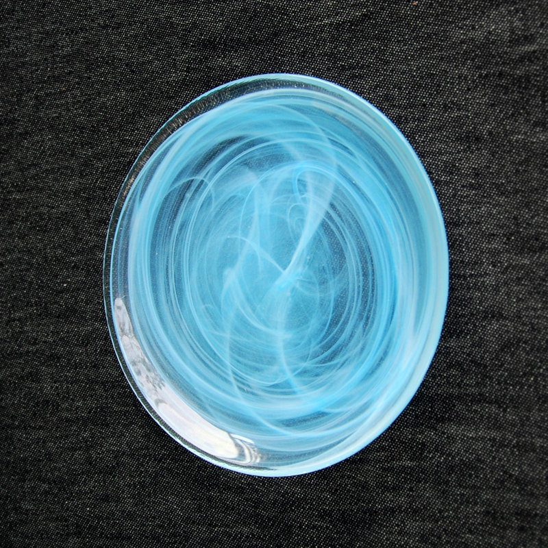 Assiette hors-d’œuvres 6,5 po nuage, Aigue-marine