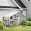 Catio Outdoor Cat Enclosure, 94.5" Extra Large Walk-in Cat House with Waterproof Cover, 2 Resting Boxes, 7 Jumping Platforms, for 5 Kittens